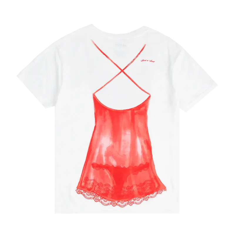 red lingerie tee Sabrina Carpenter Merch