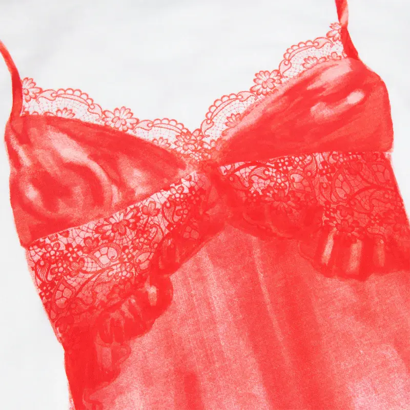 red lingerie tee Sabrina Carpenter Merch