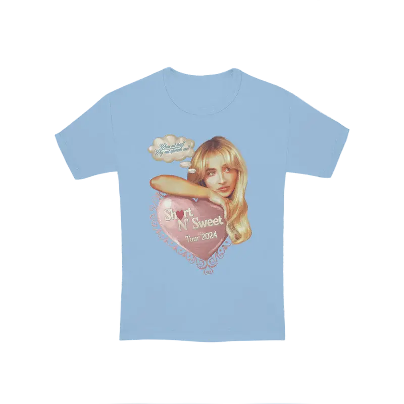 Short n' Sweet Tour Where Are Thou Tee Sabrina Carpenter Merch
