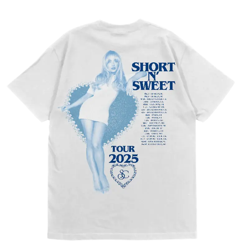Short n' Sweet EU/UK Tour Is So Nice Tee Sabrina Carpenter Merch