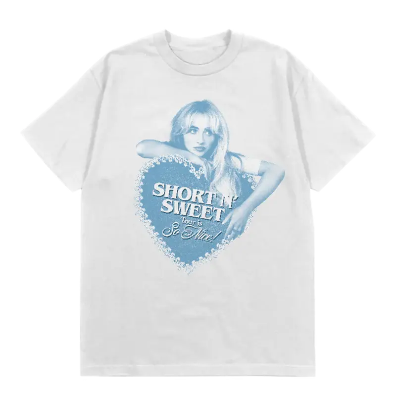 Short n' Sweet EU/UK Tour Is So Nice Tee Sabrina Carpenter Merch