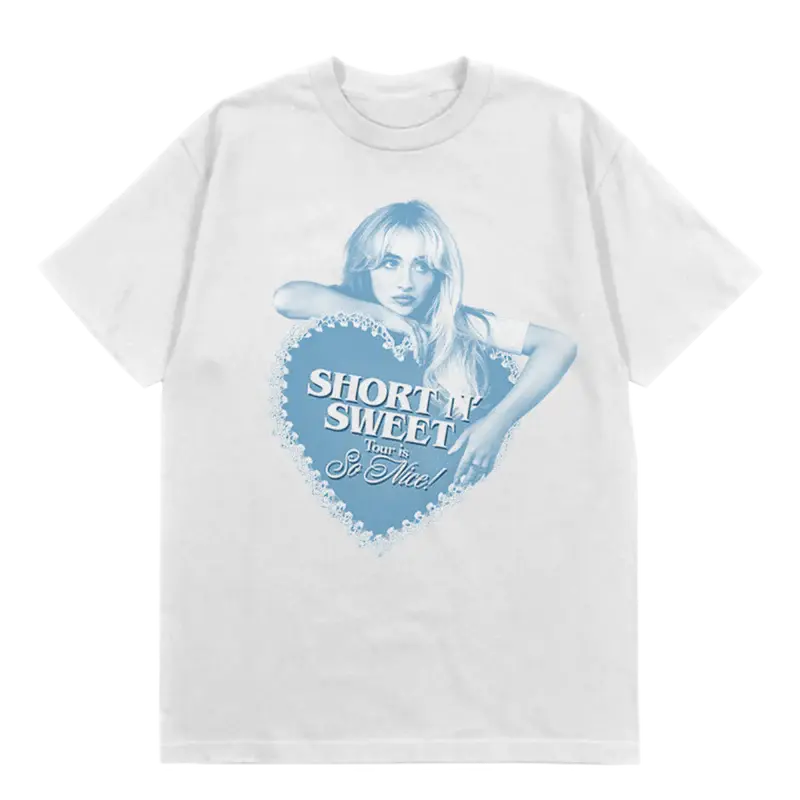 Short n' Sweet Tour Is So Nice Tee Sabrina Carpenter Merch