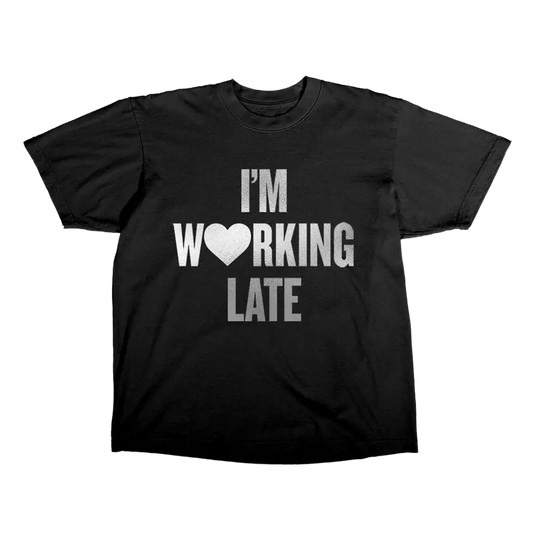 I'm working late black t-shirt Sabrina Carpenter Merch